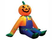 Halloween Holiday Inflatable Pumpkin Man