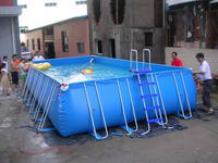 High Quality 0.9mm PVC Tarpaulin Metal Frame Swimming Pool for Sale