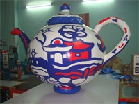 Air Sealed Strong Style Digital Printing Inflatable Teapot Simulation Model for Sales Promotions