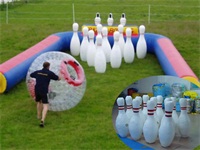 OEM Exciting Inflatable Human Bowling Ball Sports Challenge for Rentals
