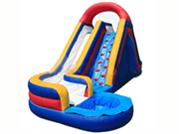Inflatable Twist Water Slide With Rock Climb Ramp