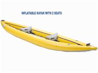 Back Angle Inflatable Kayak with 2 Seats