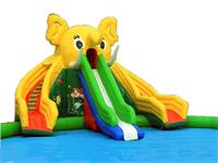 Giant Dual Lane Inflatable Elephant ​Slide Water Park