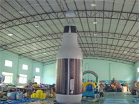 Air Sealed Welding 0.6mm PVC Tarpaulin Inflatable Bottle 7.6m High Advertising Bottle Model