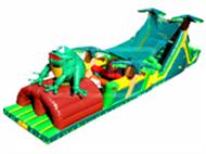 Funny Inflatable Jungle Frog Obstacle Course for Kids