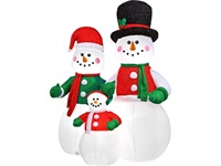 7ft Tall Airblown Inflatable Snowman Family Christmas Decoration​