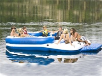 Durable 0.6mm PVC Tarpulin Fiesta Island Inflatable Boat